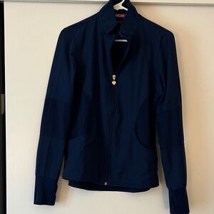 Navy Blue Zip-Up Jacket